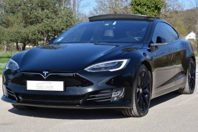 TESLA MODEL S P100 D 800 CV  LUDICROUS + / TVA RECUPERABLE / TOIT OUVRANT PANORAMIQUE 1