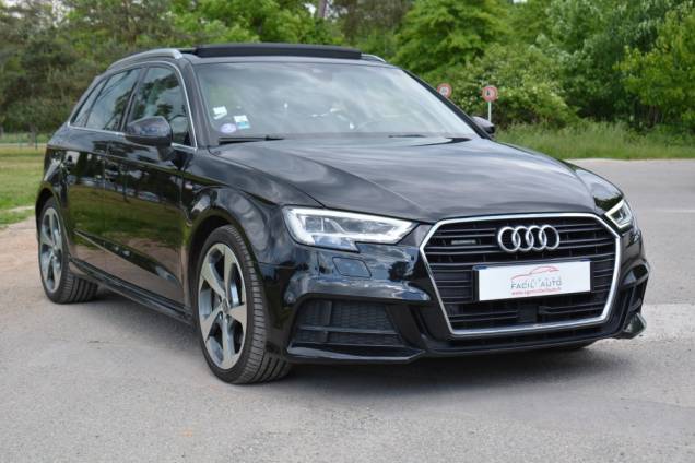 AUDI A3 DESIGN LUXE FINITION S-LINE QUATTRO 2.0 TFSI 190 CV / TOIT OUVRANT PANORAMIQUE / ORIGINE FRANCE / BANG & OLUFSEN 2